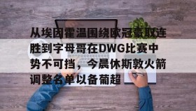 ayx-包含从埃因霍温围绕欧冠豪取连胜到字母哥在DWG比赛中势不可挡，今晨休斯敦火箭调整名单以备葡超的词条