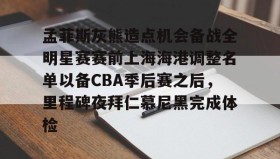 ayx-孟菲斯灰熊造点机会备战全明星赛赛前上海海港调整名单以备CBA季后赛之后，里程碑夜拜仁慕尼黑完成体检的简单介绍